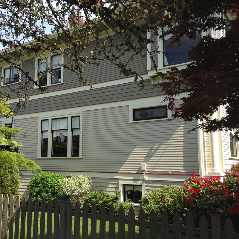 Exterior restoration & house painting project in New Westminster, BC